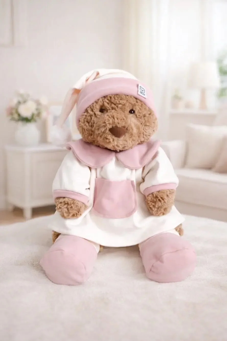 Bartholomew bear cute clothes outfits - Pink Loungewear Set[BXYC-17-10IN]
